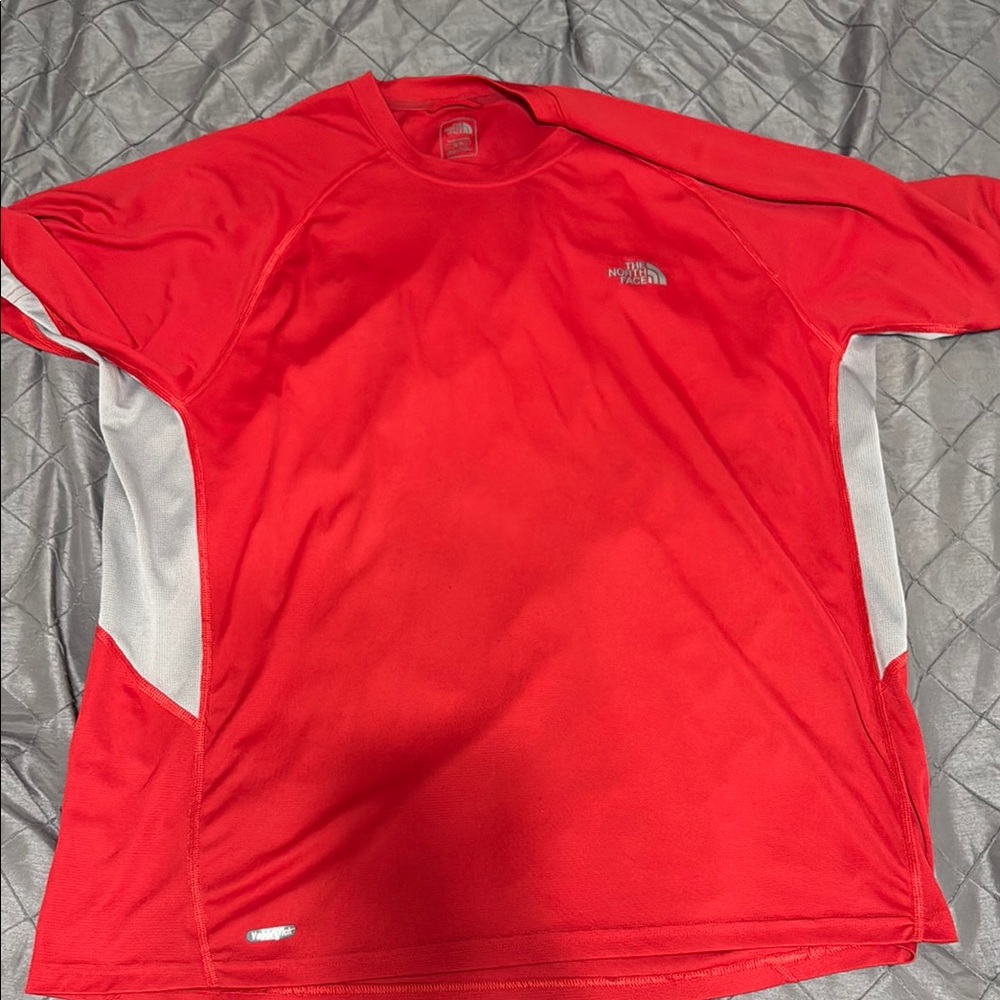 The North Face Red and Gray T-Shirt